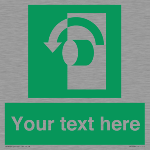 Custom Turn Anti-Clockwise Sign